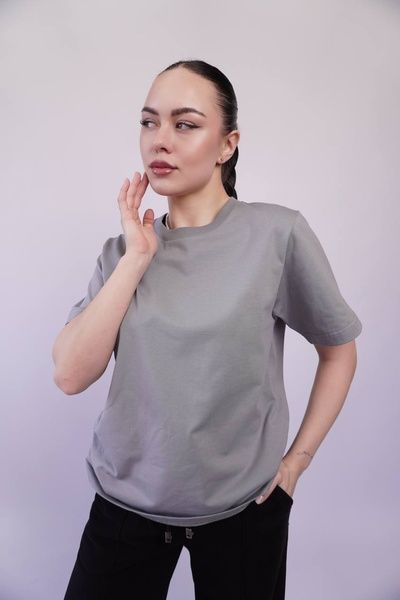 Сет жіночих футболок (3 шт) &ndash; тауп, темно-синя, сіра 63235 фото