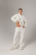 Костюм жіночий демісезон молочний з м&rsquo;ятними кантами худі та палаццо трансформери 649861 фото 4