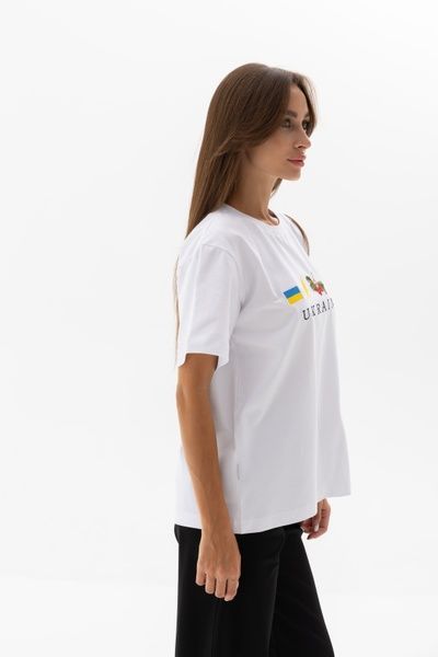 Футболка жіноча біла з вишивкою "Борщ" 54565 фото
